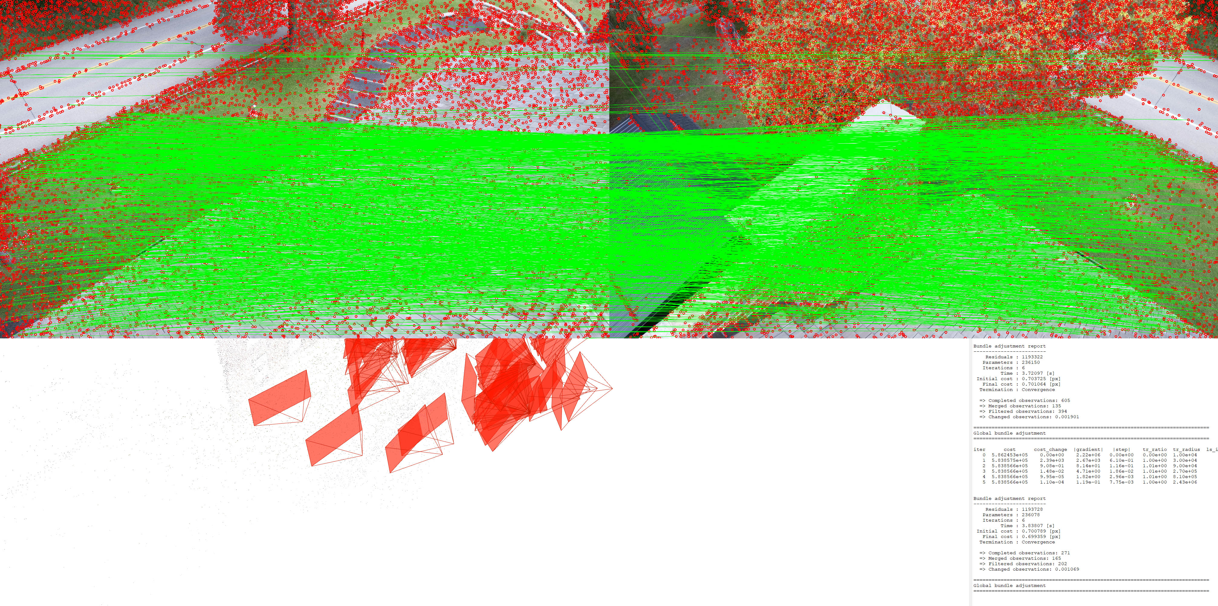 3D Feature Matching in COLMAP for Gaussian Splatting