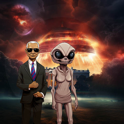 Alien Prez with Alien Wifey